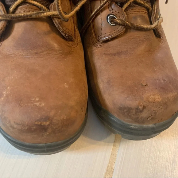 Red Wing Shoes Brown Poplar  Frontier Leather Work Steel Toe Boots 9.5 - Picture 6 of 14